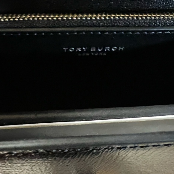 Tory Burch Eleanor distressed small convertible bag black NEW - Picture 11 of 12